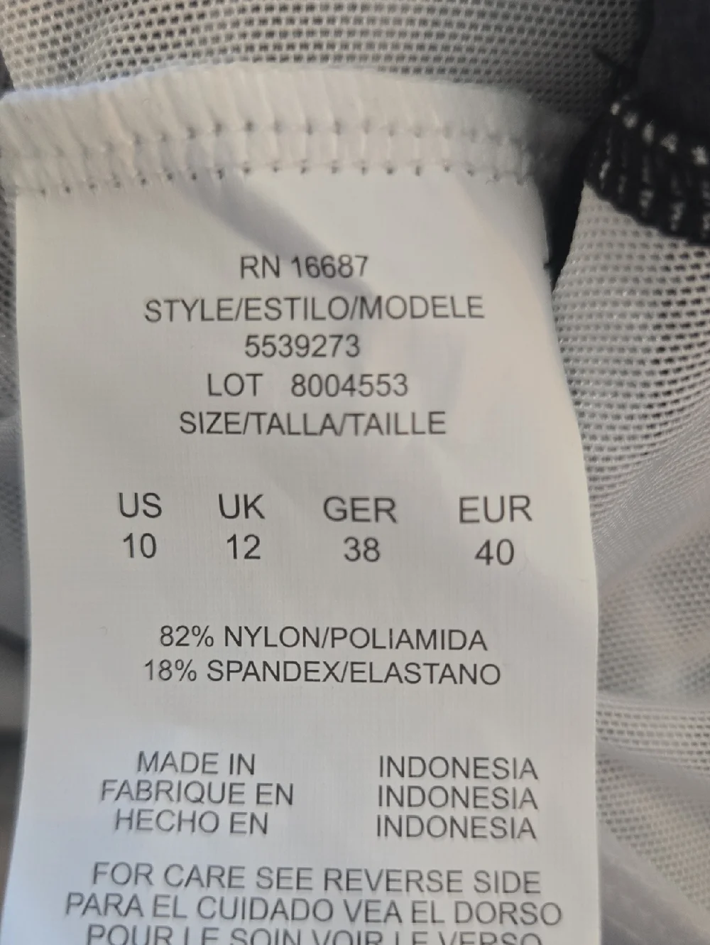 Swim Solutions Tiered Tummy-Control One-Piece Swimsuit Coastal Plates Sz 10 NWT - Picture 9 of 10